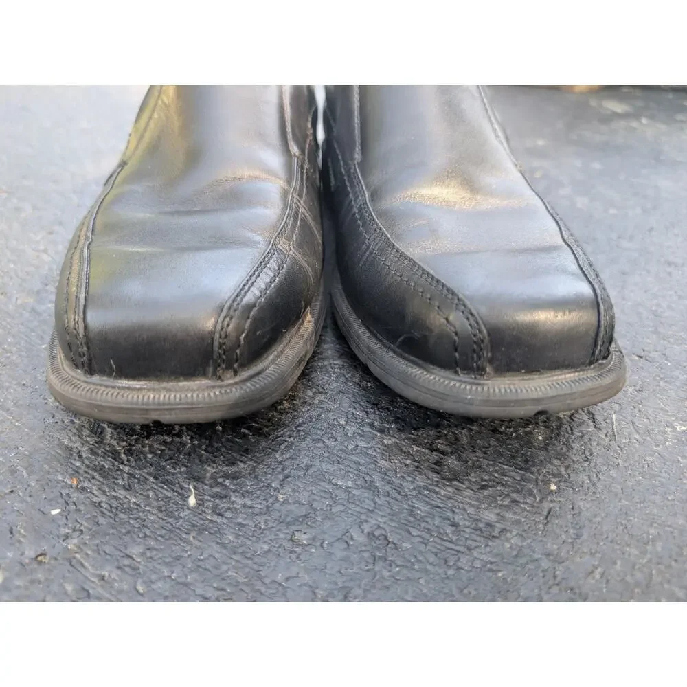 Dunham Men's Dillon Slip On Black Loafer Leather Dress Shoes‎ Sz Size 9 DABO1